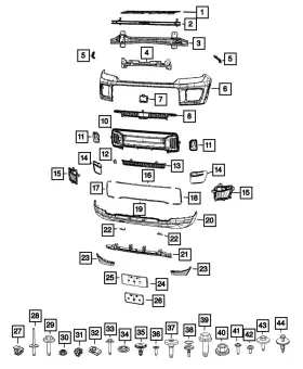 68411208aa Mopar Genuine License Plate Kit
