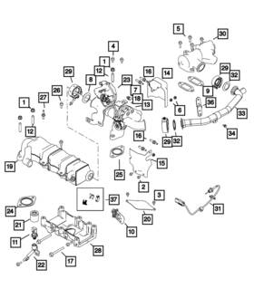 Mopar 68444080aa Genuine Hex Flange Head Bolt