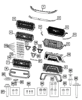 68460770aa Mopar Genuine Camera Bracket