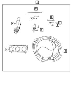 Mopar 82212860 Genuine Hard Top Wiring Kit