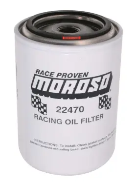 84663224706 Moroso Ford/mopar/import 3/4in Thread 5-1/4in Tall Oil Filter - Racing