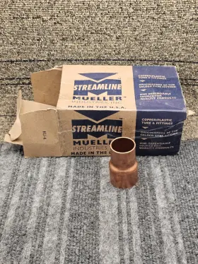 W01056 Mueller Industries Qty 10 Wrot Copper Reducing Couplings 1-1/4 Inch Cup X 1