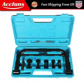 Munirater Afu4176f 10pc Spring Clamp Tool Kit With C Collet Pusher Adapters Extension Rod Lever