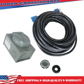 Tsp227880s Munirater For 30 Amp Generator Cord 75fteet Power Inlet Box Combo Kit L14-30p To L14-30r