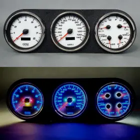 81021-03 New Vintage Usa Gauge Kit Fits Dodge Truck 81-93 Perf Ii Wht