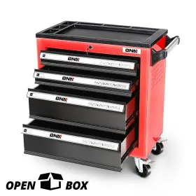 Npm83486 Newpoint Motor Open-box 4-drawer Plastic Top Rolling Tool Trolley Chest Storage Cabinet With Keys
