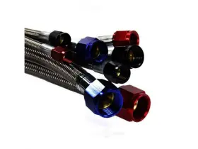 00-20780 Nitrous Outlet 18 Inch -6an Stainless Braided Hose Black Fittings