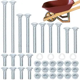 Na0051 Niuohoy Wheelbarrow Handles Nut And Bolt Set Carbon Steel Galvanized One Size