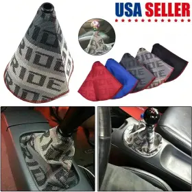 Sq2403141888101014 No Shifter Boot Cover Bride Racing Hyper Fabric Shift Knob Mt/at Stitches For Cars