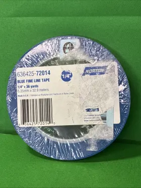 636425-72014 Norton Ntn-72014 1/4 Inch Blue Fine Line Tape X 36yd Free Shipping