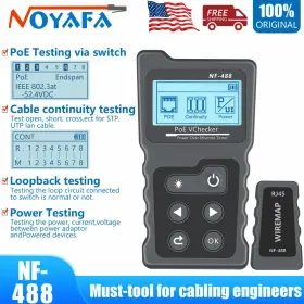 Hkat290 Noyafa Nf-488 Poe Tester For Power Over Ethernet Inline Voltage Current