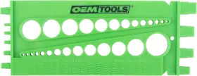 26691 Oemtools Nut Bolt Thread Gauge Green Checker One Size Multi