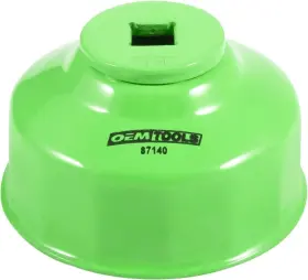 87140 Oemtools 64mm 14 Flute Oil Filter Wrench Green 3/8 In One Size