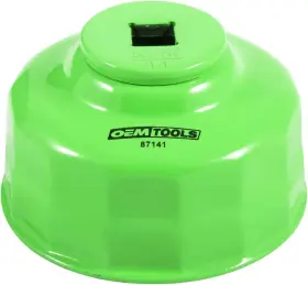 87141 Oemtools Oil Filter Wrench 65/67 Mm 14 Flute One Size Green