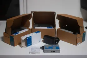 4471-2 Omnitron Systems T1/e1 Flexpoint Fiber Media Converter Rj48 Sc Sm 30km Un