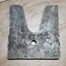 1888 Otc V-throat Press Plate Accessory For 17-1/2 Ton