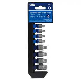 Otc5942 Otc 731413576119 5942 8-piece Xzn Super Shortft Socket Bit Set