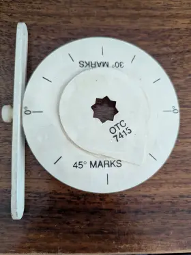 7415 Otc Torque Wrench Angle Gauge 1/2 Drive Made In Usa Vintage