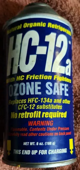 5833800002 Oz Technology Inc. Natural Organic Refrigerant Hc-12a Case Of 12 6oz Bottles