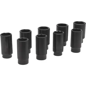 1865073 Performance Tool Deluxe Axle Nut Sockets 9-pc. Set Metric Model# W89318