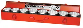 W1179 Performance Tool 9pc 3 4in Dr Jumbo Socket Set