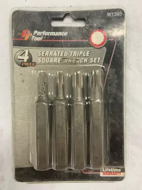 W1395 Performance Tool Pack Of 4 Metric Triple Square Bit Assembly 12 Point