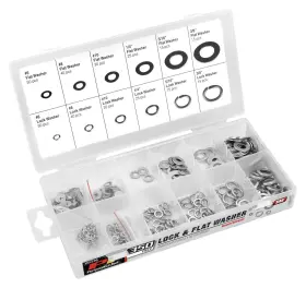 W5216 Performance Tool 350 Piece Lock And Flat Washer Asst