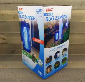 40w-octzap Pic 40 Watt 3 000 Volt Electromagnetic Outdoor Bug Zapper With Insect Trap - New