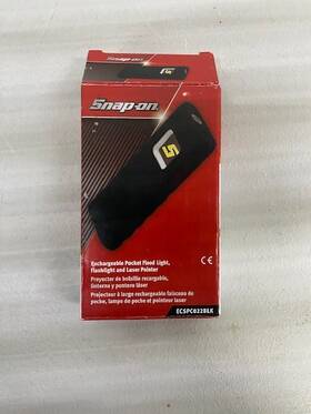 Pico 5698 Snap-on Tools Black Rechargeable Led Pocket Flood Light With Laser Ecspc022blk