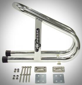 Pit Posse 11-018 3-1/2 Inch Chrome Removable Wheel Chock