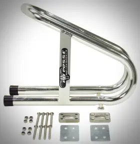 11-018 Pit Posse 3-1/2 Inch Chrome Removable Wheel Chock