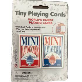 Playmaker Toys 10581 Worlds Tiniest Playing Cards Pack Of 2 New