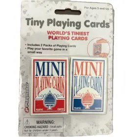 10581 Playmaker Toys Worlds Tiniest Playing Cards Pack Of 2 New