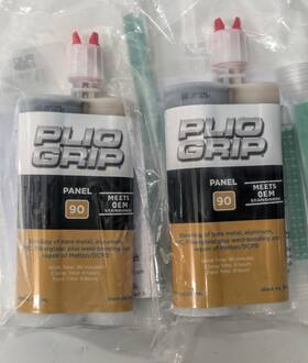 Plio-grip Pli.8051 2 Plio-grip #8051 Panel 90 Epoxy Bonding Adhesive 220 Ml Cartridges New