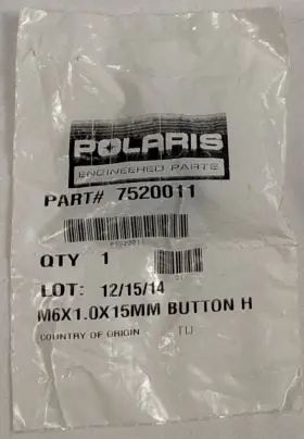 M6x1.0x Polaris 7520011 Engineered 15mm Button H
