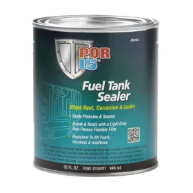 423532 Por-15 49204 Fuel Tank Sealer 1 Quart Can Semi-transparent Silver