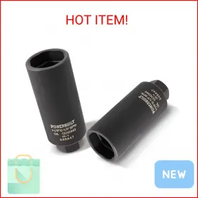 648446 Powerbuilt 3/8-inch Drive 1-1/16-inch Oil Pressure Sending Socket 2-5/8 Inch Re