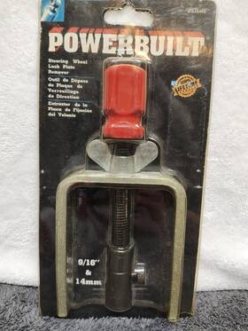 Powerbuilt 648466 Steering Wheel Lock Plate Remover - New Old Stock