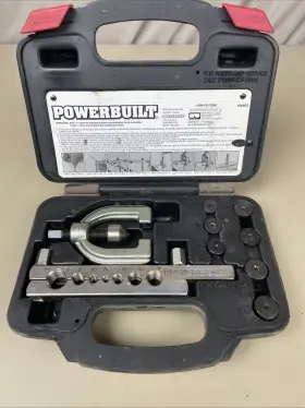 648610 Powerbuilt 9 Piece Double Flaring Tool Kit -