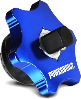 941264 Powerbuilt 3/8 Inch Drive Palm Ratchet Handle Finger 3/8-inch Blue