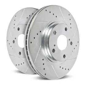 Ar82153xr Powerstop Power Stop Evolution Drilled And Slotted Front Rotor For Gmc Sierra 3500