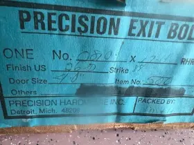03-32d Precision Hardware 0810x Us26d Rare 0810 Rhr X 17h 88dds 4ft With Nl Trim L/c