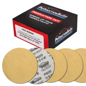 600600 Productionshop 600 Grit 6 Inch Psa Sanding Discs Box Of 100 - Self Adhesive Stickyback Sandpaper
