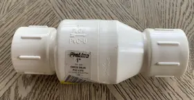 101-105 Proline 1 Inch Pvc Schedule 40 Spring Loaded Check Valve