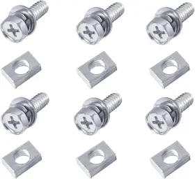 Qiatol 614158508501 6 Pcs Bolts And Nuts Kit Motorcycle Battery M6x16mm 6pcs Silver
