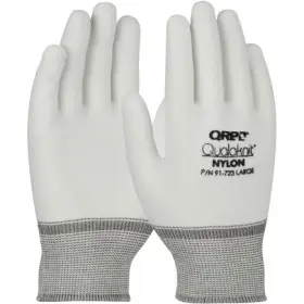 91-722 Qrp Qualaknit Work Gloves Medium White Case/ 240 R For Pai