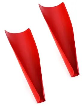 Wd7830 Qwork Flexible Draining Oil Funnel Reusable Foldable Free Guide Tool Red