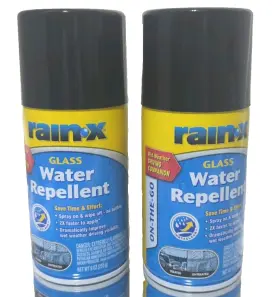 630167 Rain X Rain-x On-the-go Spray Glass Water-repellent Aerosol Lot Of 2 New