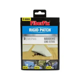 Rapidfix 857101004419 Fiberfix Rigid 3 Patch Sizes Water Air Tight Sticky Glue Seal Fiber Steel
