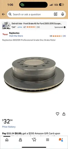 96929r Raybestos Professional Grade Disc Brake Rotor